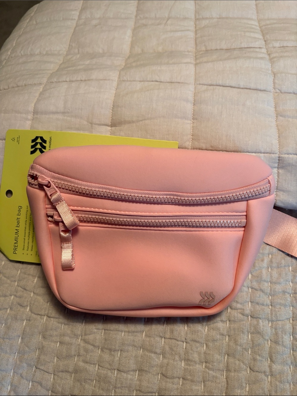 all in motion Pink Neoprene Crossbody Waist Bag